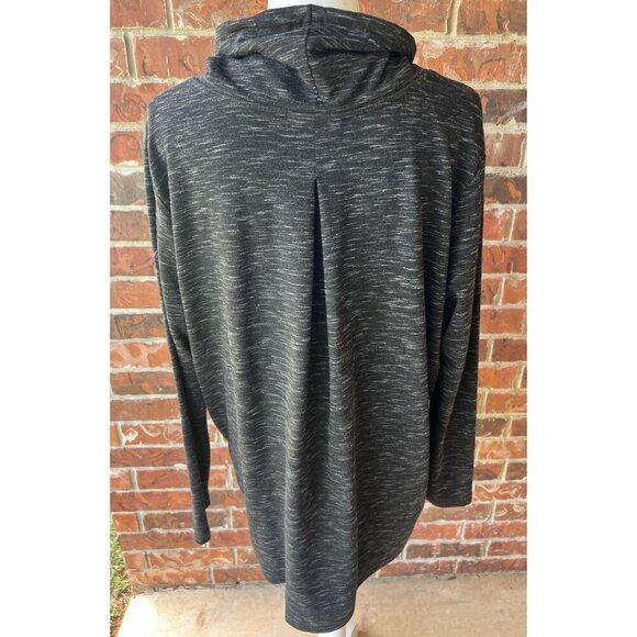 EDDIE BAUER Sweatshirt Womens XL Cowl Neck French Terry Long Sleeve space dye - Picture 5 of 8